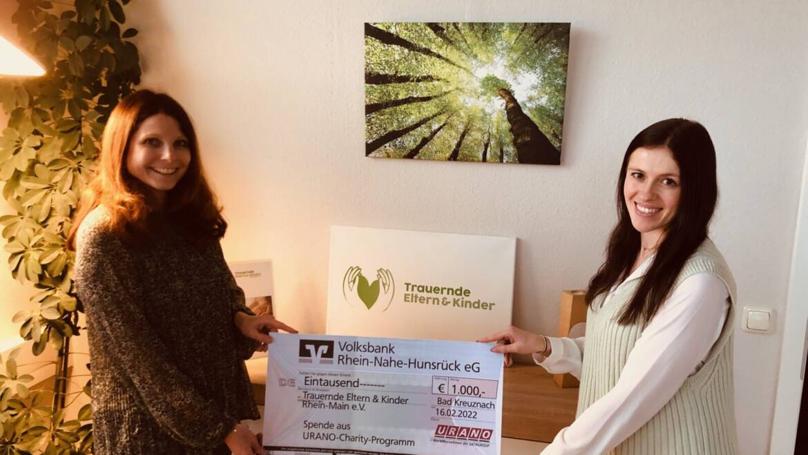 URANO unterstützt mit Charity-Programm
