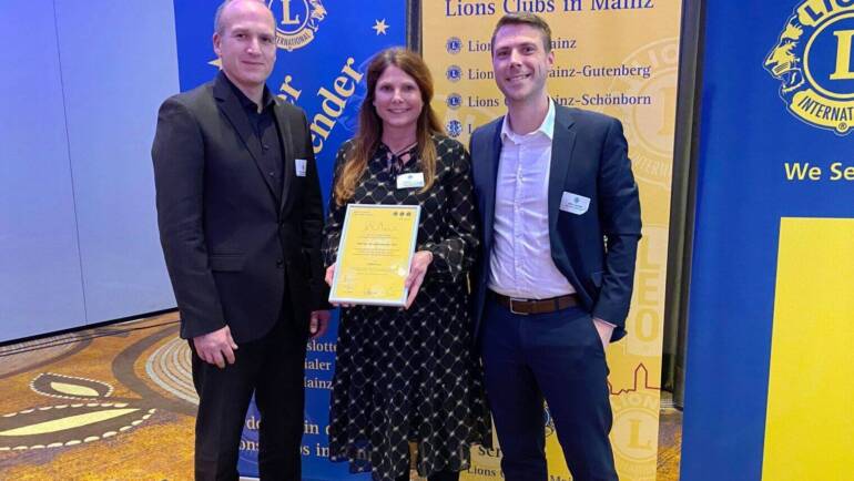 Große Ehre beim Neujahrsempfang der Lions Clubs Mainz