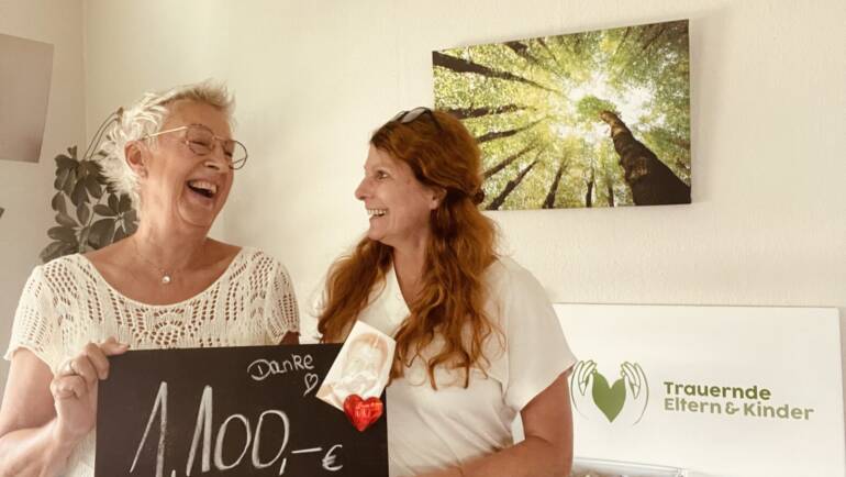 Herzliche Spendenaktion bringt 1.100,- €