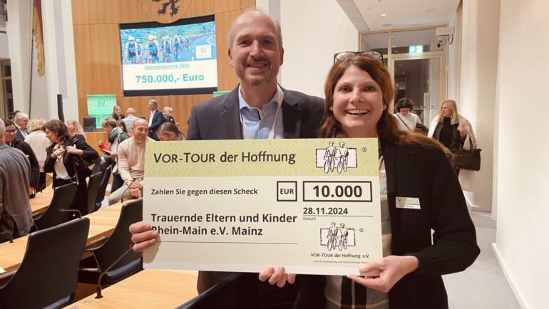 Spende durch VORTOUR der Hoffnung